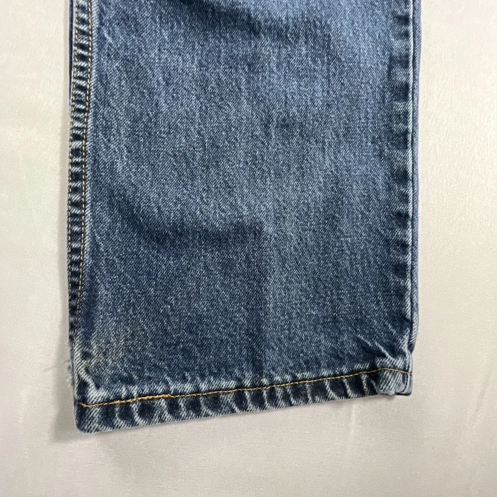 2000's Levi's 550 Jeans Men's Tag 36x32 Relaxed Fit Blue Denim Y2K Classic